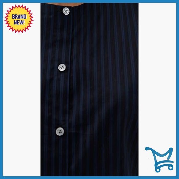 Sleeveless Button Down Shell, Lightweight Cotton, Cropped Fit - Picture 6 of 6